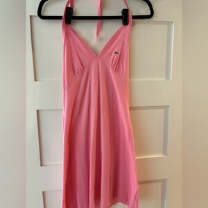 Lacoste vintage pink halter dress size 40
